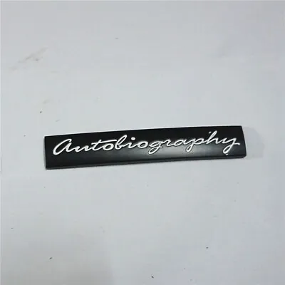 1PC Black White Autobiography Metal Sticker Decal Emblem Badge Sports Edition 3D • $10.99