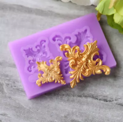 £2.40 • Buy DIY Relief Baroque Silicone Fondant Mould Vintage Cake Sugar Paste Icing Mold