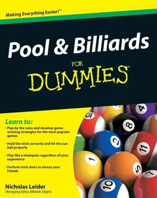 £12.99 • Buy Pool & Billiards For Dummies By Leider, Nicholas Paperback Book The Cheap Fast