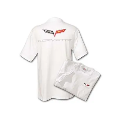 C6 Corvette White Cotton T-Shirt • $24.95