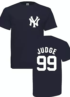 YOUTH AARON JUDGE NEW YORK YANKEES T-SHIRT NAVY Or Gray  FREE SHIPPING • $23.99