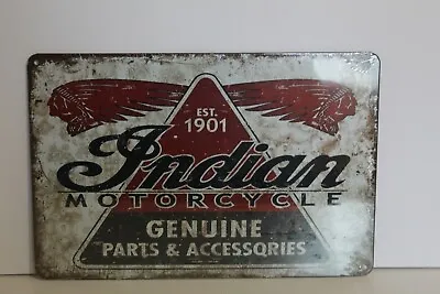 IMCMS11 INDIAN MOTOCYCLE  Metal Sign New 30 Cm W X 20 Cm H • $10