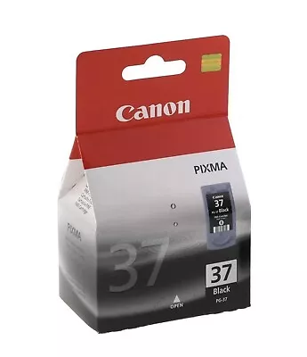 Canon PG-37 Black Original Ink Cartridge For Pixma MP220 IP1800 • £13.95