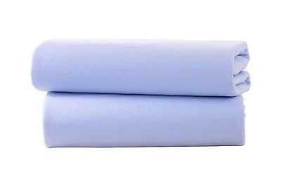(pack Of 2) Premium Quality Thick Cot Bed Fitted Sheets 70 X 140 Cm 100% Cotton. • £9.99