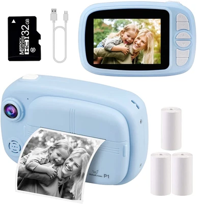 £15.93 • Buy GlobalCrown Instant Camera For Kids,Camera Instant Print 3.5 Inch Screen RRP £48