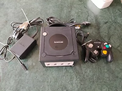 Nintendo GameCube Black Console Tested Working - Official Controller. Full Setup • £65.99