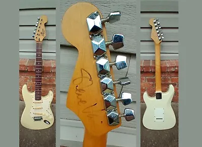 $450 • Buy Steve Vai Signed Fender Squier Stratocaster Autographed Korea Made 1995