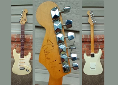 $450 • Buy Steve Vai Signed Fender Squier Stratocaster Autographed Korea Made 1995
