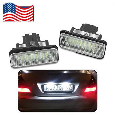 2Pcs White License Plate Lights No Error For Mercedes-Benz R171 W203 W211 W219  • $13.83