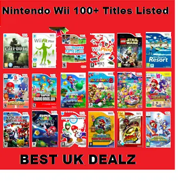 £8.48 • Buy Nintendo Wii Games - Choose Your Bundle - Free Same Day Dispatch - Family Kids 