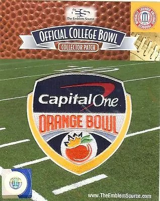 2017 Capital One Orange Bowl Patch Univ Of Miami Wisconsin Official Jersey Logo • $12.95