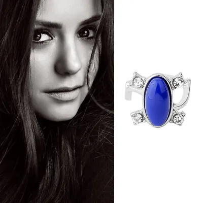 Vampire Diaries Elena Gilbert Cosplay Costume Daylight Ring Blue Stone Ring UK • £4.99
