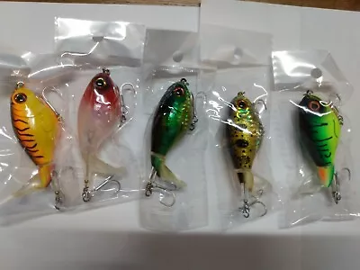 Whopper Plopper 75mm 17g Topwater Rotating Wobbler Crankbait - Lot Of 5 Colors • $19.99