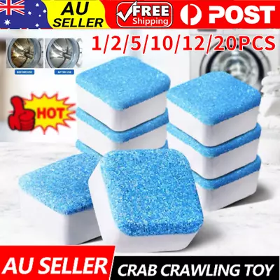 NEW 1/2/5/10/20PCS Finally Fresh Washing Machine Cleaner White Count Powde AU • $15.99