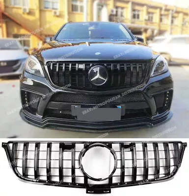 Panamericana ML63 AMG GT R Grille Mercedes M Class W166 ML SUV FULL Gloss Black • $157.87