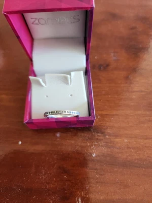 $24 • Buy Authentic Pandora Silver CZ Hearts Of Pandora Stacker Ring Size 54 #190963CZ