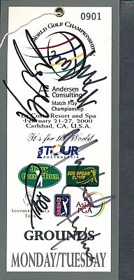 (4) PGA Stars Multi-Signed Ticket Autograph Auto PSA/DNA AI06042 • $99
