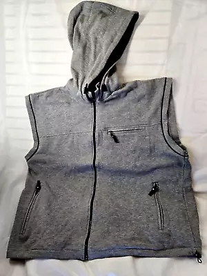 Men Hoodie Sleeveless Zipper Jacket Hooded Sweatshirt Coat Sport Zip Front • $16.99