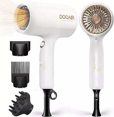 DOOAIR Ionic Hair Dryer With Diffuser 1875W Blow Dryer With Comb And Concent... • $67.79