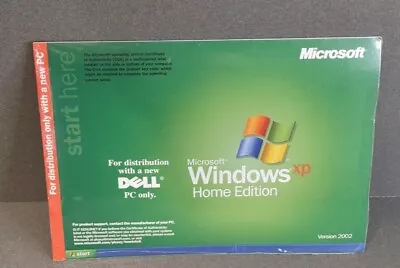 WINDOWS XP Home Edition Version 2002 Microsoft SEALED -DELL ONLY** NEW • $19.99