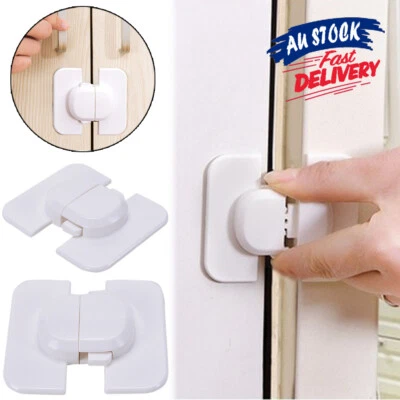 $9.99 • Buy PK1/PK2 Child Cabinet Kid Baby Cupboard Door Safety Fridge Lock Drawer Proof Pet