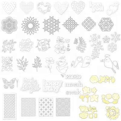$6.26 • Buy Heart Flower Frames Metal Cutting Dies DIY Scrapbooking Embossing Stencil Album