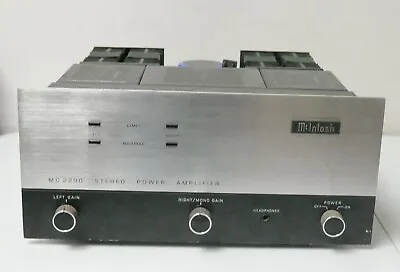 Vintage McIntosh MC 2200 200 Watt Stereo Hi Fi Power Amplifier Serviced 12/16/23 • $1999.99