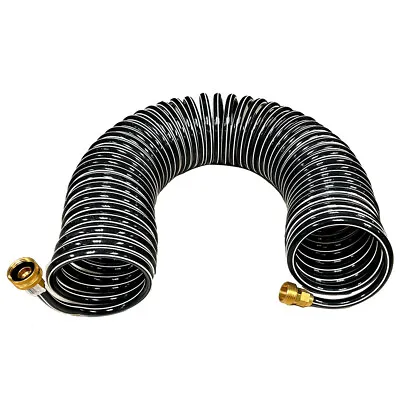 Trident Marine 167-50 Coiled Wash Down Hose With Brass Fittings 50 Ft. • $52.59