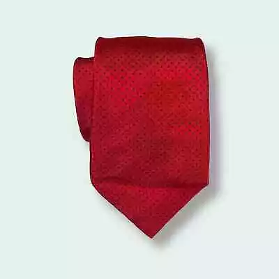 STEFANO RICCI Silk Tie - Red Necktie - Made In Italy • $34.90