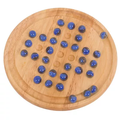 Bigjigs Toys Wooden Solitaire Game Wooden Board Games Solitaire Marble Game • £14.99