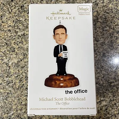 2011 Hallmark Ornament Michael Scott Bobblehead W/Sound The Office NEW • $25