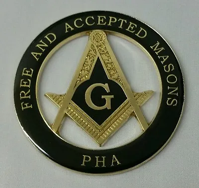 Freemason Masonic Prince Hall Affiliated Masonic Car Emblem  • $13.99