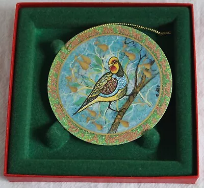 P Buckley Moss 12 Days Christmas Partridge In A Pear Tree Ornament • $29.98