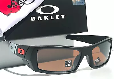 NFL Oakley Gascan CLEVELAND BROWNS Matte Black PRIZM Tungsten Sunglass 9014-96 • $128.87