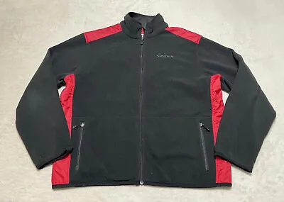 Spyder Men's Jacket XL Black Red Long Sleeve Fleece Coat Winter Ski Snowboard • $25