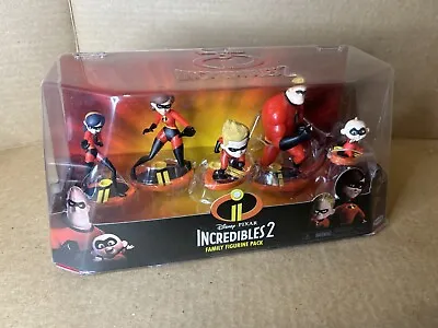 Incredibles 2 Family Figurine Pack Disney Pixar Action Figure Toy New In The Box • $14.99