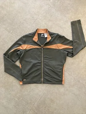 Tail Tech Golf Tennis Olive Green Orange Women’s Jacket Pockets Size Medium Zip • £23.39
