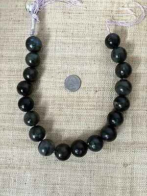 Labradorite Huge Round Beads Strand. • $27.99