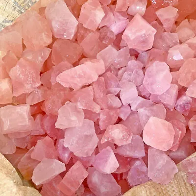 $6.99 • Buy 100g Natural Rough Raw Pink Rose Quartz Crystal Healing Stones Mineral Specimen