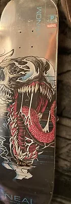 PRIMITIVE X MARVEL VENOM Skateboard Deck Paul Jackson 8.125  Silver Foil • $160