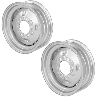 (2)- Front Wheel Rims 5.5  X 16  6 Hole 6  Circle 5.50-16 Fits Ford NH C5NN1007A • $174.99
