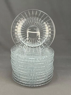 $279 • Buy 16 Val St. Lambert Crystal Balmoral 7.75” Salad / Desert Plates; Mint
