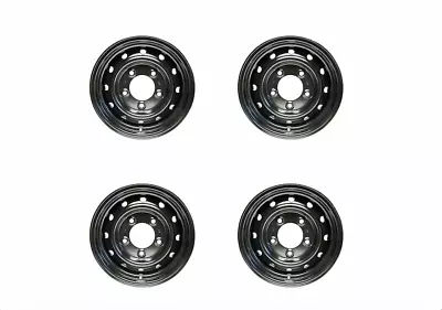 4x Wolf Steel Rims 16  X 6.5  BLACK 0 OFFSET HD Land Rover Defender/Perentie/RRC • $700