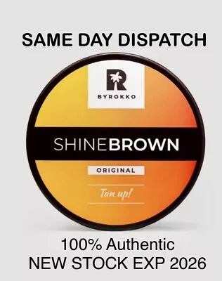 Byrokko SHINE BROWN Original Tanning Cream Accelerator Sunbed Outdoors Sun 210ml • £13.99