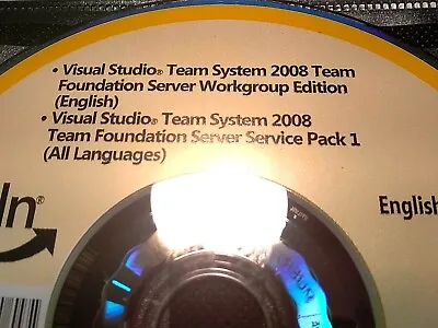 Microsoft Visual Studio Team System 2008 Team Foundation Server Workgroup Ed • $39.95