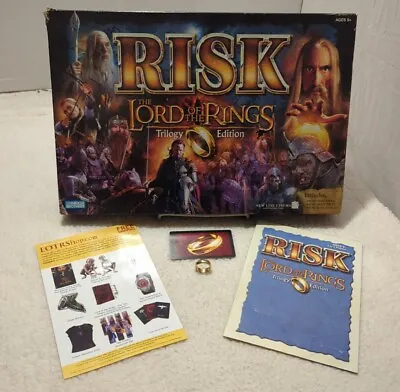 LORD Of The RINGS Trilogy Edition RISK BOARDGAME ~ Parts & Pcs ~ THE RING ~ EUC! • $11