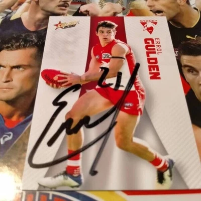 $8.95 • Buy Errol Gulden Signed 2022 AFL Card Sydney Swans Signed Football Card