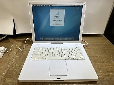 Vintage 14” Apple Macintosh Ibook G4 Works Os X 10.4 Loose Hinge A1055 • $100