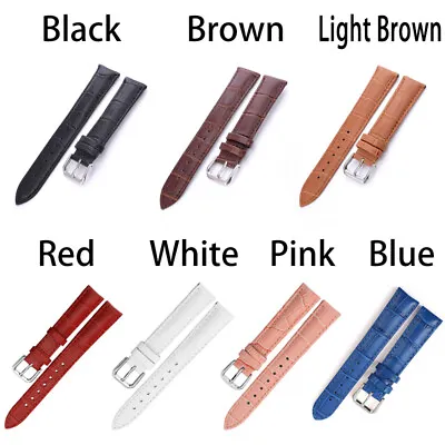 12-22mm Men/Women Leather Watchband Watch Strap Wristwatch Band Buckle Belt Acce • $4.17