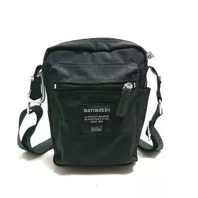 Auth Marimekko - Black Nylon Shoulder Bag • $125